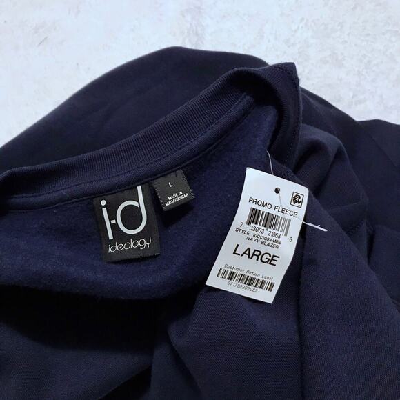 Ideology NWT Navy Pullover Sweatshirt Men L - Picture 7 of 9